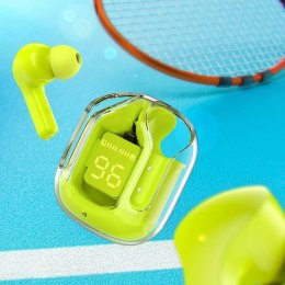 Acefast Słuchawki bezprzewodowe Acefast dokanałowe TWS Bluetooth zielony (T6 youth green)