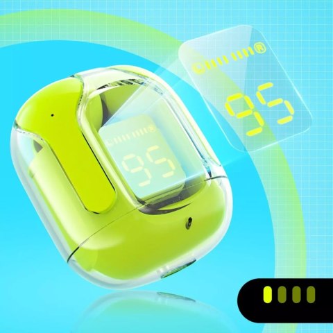 Acefast Słuchawki bezprzewodowe Acefast dokanałowe TWS Bluetooth zielony (T6 youth green) Acefast Słuchawki bezprzewodowe Acefast dokanałowe TWS Bluetooth zielony (T6 youth green)