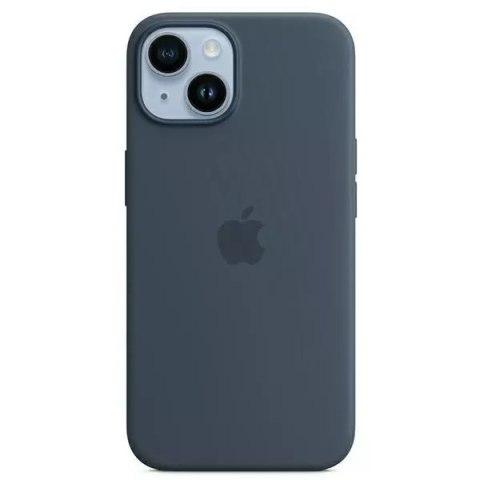 Apple Oryginalne Etui ochronne na telefon Apple MPRV3ZM/A do Apple iPhone 14 6,1" MagSafe niebieski/storm blue Silicone Case Apple Oryginalne Etui ochronne na telefon Apple MPRV3ZM/A do Apple iPhone 14 6,1" MagSafe niebieski/storm blue Silicone Case