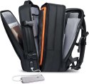 Bange Plecak podróżny Bange BackPack biznesowy plecak rozszerzalny Torba pojemna do laptopa 17.3" z portem USB Czarny