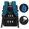 Bange Plecak podróżny Bange BackPack biznesowy plecak rozszerzalny Torba pojemna do laptopa 17.3" z portem USB Czarny