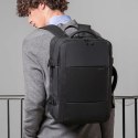 Bange Plecak podróżny Bange BackPack biznesowy plecak rozszerzalny Torba pojemna do laptopa 17.3" z portem USB Czarny