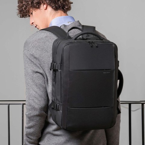 Bange Plecak podróżny Bange BackPack biznesowy plecak rozszerzalny Torba pojemna do laptopa 17.3" z portem USB Czarny Bange Plecak podróżny Bange BackPack biznesowy plecak rozszerzalny Torba pojemna do laptopa 17.3" z portem USB Czarny