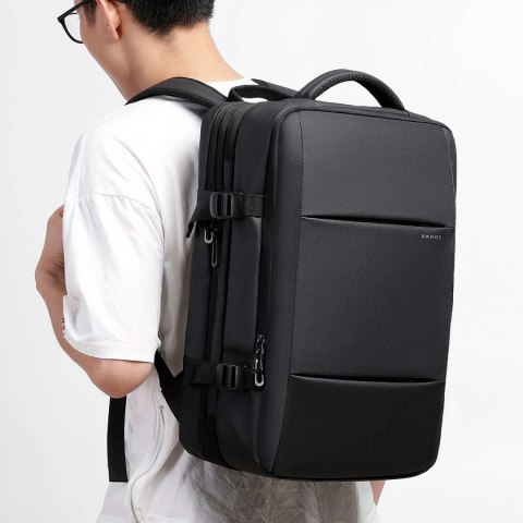 Bange Plecak podróżny Bange BackPack biznesowy plecak rozszerzalny Torba pojemna do laptopa 17.3" z portem USB Czarny Bange Plecak podróżny Bange BackPack biznesowy plecak rozszerzalny Torba pojemna do laptopa 17.3" z portem USB Czarny