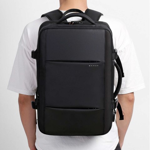 Bange Plecak podróżny Bange BackPack biznesowy plecak rozszerzalny Torba pojemna do laptopa 17.3" z portem USB Czarny Bange Plecak podróżny Bange BackPack biznesowy plecak rozszerzalny Torba pojemna do laptopa 17.3" z portem USB Czarny