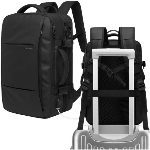 Bange Plecak podróżny Bange BackPack biznesowy plecak rozszerzalny Torba pojemna do laptopa 17.3" z portem USB Czarny Bange Plecak podróżny Bange BackPack biznesowy plecak rozszerzalny Torba pojemna do laptopa 17.3" z portem USB Czarny