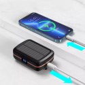 Choetech Słuchawki bezprzewodowe Choetech TWS wodoodporne z panelem słonecznym i wbudowanym powerbankiem 2500mAh czarny (BH-T05)