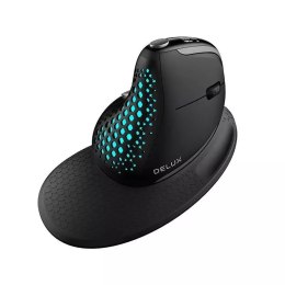 Delux Bezprzewodowa mysz pionowa Delux M618XSD BT+2.4G RGB