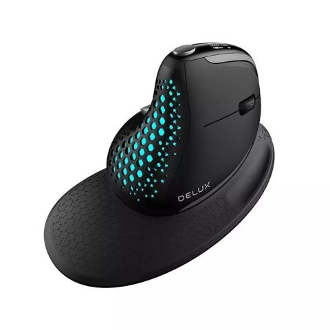 Delux Bezprzewodowa mysz pionowa Delux M618XSD BT+2.4G RGB Delux Bezprzewodowa mysz pionowa Delux M618XSD BT+2.4G RGB