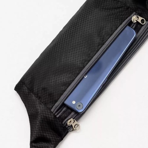 ProducentTymczasowy Saszetka Pas do biegania nerka na etui na telefon z wyjściem na słuchawki czarny ProducentTymczasowy Saszetka Pas do biegania nerka na etui na telefon z wyjściem na słuchawki czarny