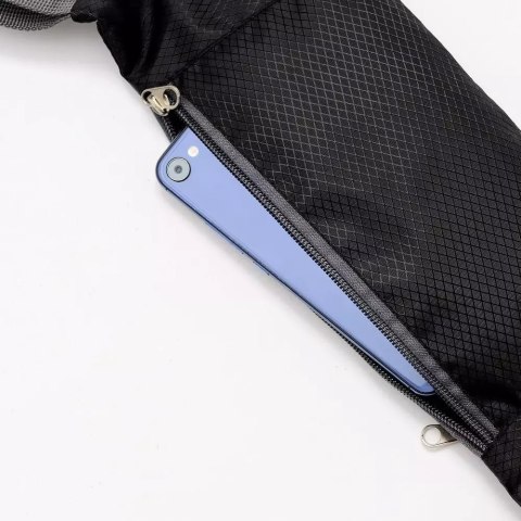 ProducentTymczasowy Saszetka Pas do biegania nerka na etui na telefon z wyjściem na słuchawki czarny ProducentTymczasowy Saszetka Pas do biegania nerka na etui na telefon z wyjściem na słuchawki czarny