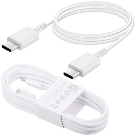 Samsung Oryginalny kabel Samsung USB-C do USB-C EP-DW767 do ładowania 1.8m 3A 25W / 45W Biały Samsung Oryginalny kabel Samsung USB-C do USB-C EP-DW767 do ładowania 1.8m 3A 25W / 45W Biały