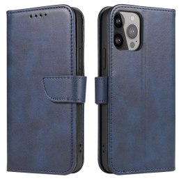 Spigen Etui na telefon Magnet Case do iPhone 14 Pro Max pokrowiec z klapką portfel podstawka niebieskie