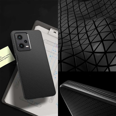 Spigen Etui na telefon Spigen Liquid Air obudowa ochronna do Xiaomi Redmi Note 12 Pro 5G / Poco X5 Pro 5G Matte Black Spigen Etui na telefon Spigen Liquid Air obudowa ochronna do Xiaomi Redmi Note 12 Pro 5G / Poco X5 Pro 5G Matte Black