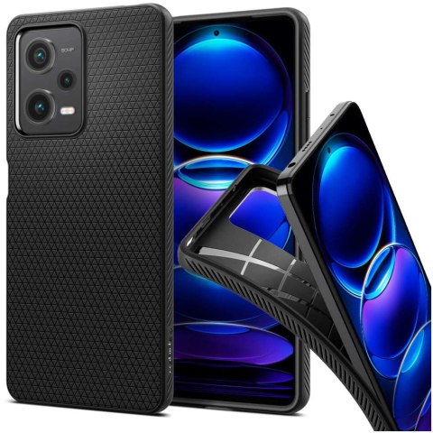 Spigen Etui na telefon Spigen Liquid Air obudowa ochronna do Xiaomi Redmi Note 12 Pro 5G / Poco X5 Pro 5G Matte Black Spigen Etui na telefon Spigen Liquid Air obudowa ochronna do Xiaomi Redmi Note 12 Pro 5G / Poco X5 Pro 5G Matte Black