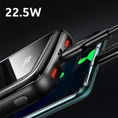 Usams USAMS Powerbank PB58 10000mAh 22.5W QC3.0+PD Fast Charge czarny/black 10KCD16101 (US-CD161) Usams USAMS Powerbank PB58 10000mAh 22.5W QC3.0+PD Fast Charge czarny/black 10KCD16101 (US-CD161)
