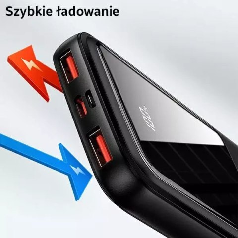 Usams USAMS Powerbank PB58 10000mAh 22.5W QC3.0+PD Fast Charge czarny/black 10KCD16101 (US-CD161) Usams USAMS Powerbank PB58 10000mAh 22.5W QC3.0+PD Fast Charge czarny/black 10KCD16101 (US-CD161)