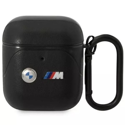 BMW Etui BMW BMA222PVTK do AirPods 1/2 cover czarny/black Leather Curved Line BMW Etui BMW BMA222PVTK do AirPods 1/2 cover czarny/black Leather Curved Line