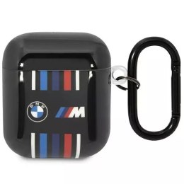 BMW Etui BMW BMA222SWTK do AirPods 1/2 cover czarny/black Multiple Colored Lines