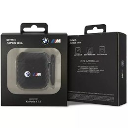 BMW Etui BMW BMA2WMPUCA2 do AirPods 1/2 cover czarny/black Carbon Double Metal Logo