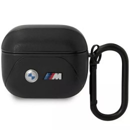 BMW Etui BMW BMA322PVTK do AirPods 3 gen cover czarny/black Leather Curved Line
