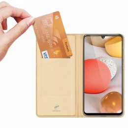 Dux Ducis DUX DUCIS Skin Pro kabura etui pokrowiec z klapką Samsung Galaxy A42 5G złoty