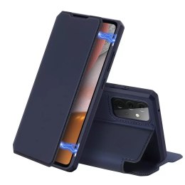 Dux Ducis DUX DUCIS Skin X kabura etui pokrowiec z klapką Samsung Galaxy A72 4G niebieski