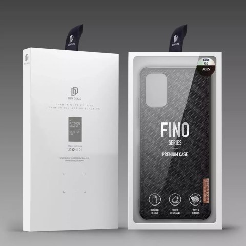 Dux Ducis Dux Ducis Fino etui pokrowiec pokryty nylonowym materiałem Samsung Galaxy A03s czarny Dux Ducis Dux Ducis Fino etui pokrowiec pokryty nylonowym materiałem Samsung Galaxy A03s czarny