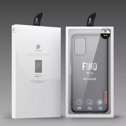 Dux Ducis Dux Ducis Fino etui pokrowiec pokryty nylonowym materiałem Samsung Galaxy A03s szary Dux Ducis Dux Ducis Fino etui pokrowiec pokryty nylonowym materiałem Samsung Galaxy A03s szary