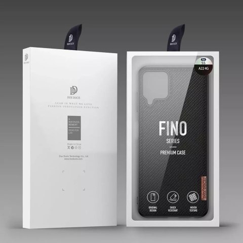 Dux Ducis Dux Ducis Fino etui pokrowiec pokryty nylonowym materiałem Samsung Galaxy A22 4G czarny Dux Ducis Dux Ducis Fino etui pokrowiec pokryty nylonowym materiałem Samsung Galaxy A22 4G czarny