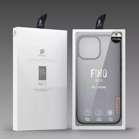Dux Ducis Dux Ducis Fino etui pokrowiec pokryty nylonowym materiałem iPhone 13 Pro Max szary Dux Ducis Dux Ducis Fino etui pokrowiec pokryty nylonowym materiałem iPhone 13 Pro Max szary
