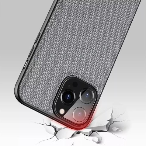 Dux Ducis Dux Ducis Fino etui pokrowiec pokryty nylonowym materiałem iPhone 13 Pro Max szary Dux Ducis Dux Ducis Fino etui pokrowiec pokryty nylonowym materiałem iPhone 13 Pro Max szary