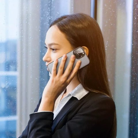 Dux Ducis Dux Ducis Fino etui pokrowiec pokryty nylonowym materiałem iPhone 13 Pro Max szary Dux Ducis Dux Ducis Fino etui pokrowiec pokryty nylonowym materiałem iPhone 13 Pro Max szary