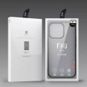 Dux Ducis Dux Ducis Fino etui pokrowiec pokryty nylonowym materiałem iPhone 13 Pro szary