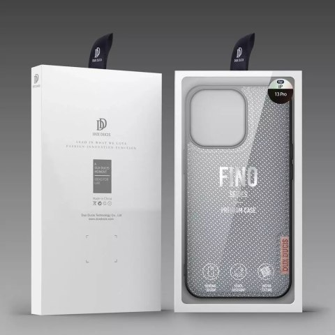 Dux Ducis Dux Ducis Fino etui pokrowiec pokryty nylonowym materiałem iPhone 13 Pro szary Dux Ducis Dux Ducis Fino etui pokrowiec pokryty nylonowym materiałem iPhone 13 Pro szary