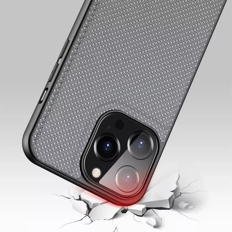 Dux Ducis Dux Ducis Fino etui pokrowiec pokryty nylonowym materiałem iPhone 13 Pro szary Dux Ducis Dux Ducis Fino etui pokrowiec pokryty nylonowym materiałem iPhone 13 Pro szary
