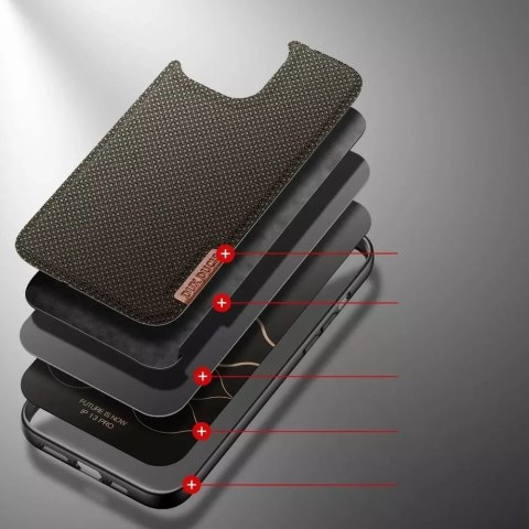 Dux Ducis Dux Ducis Fino etui pokrowiec pokryty nylonowym materiałem iPhone 13 Pro zielony Dux Ducis Dux Ducis Fino etui pokrowiec pokryty nylonowym materiałem iPhone 13 Pro zielony
