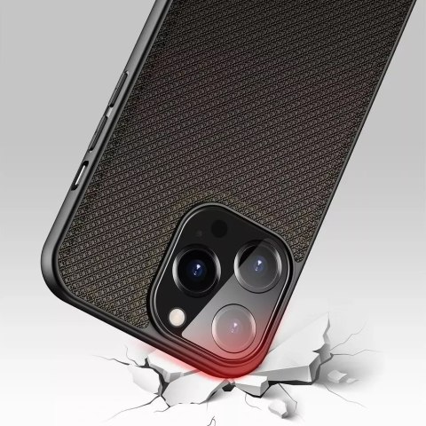 Dux Ducis Dux Ducis Fino etui pokrowiec pokryty nylonowym materiałem iPhone 13 Pro zielony Dux Ducis Dux Ducis Fino etui pokrowiec pokryty nylonowym materiałem iPhone 13 Pro zielony