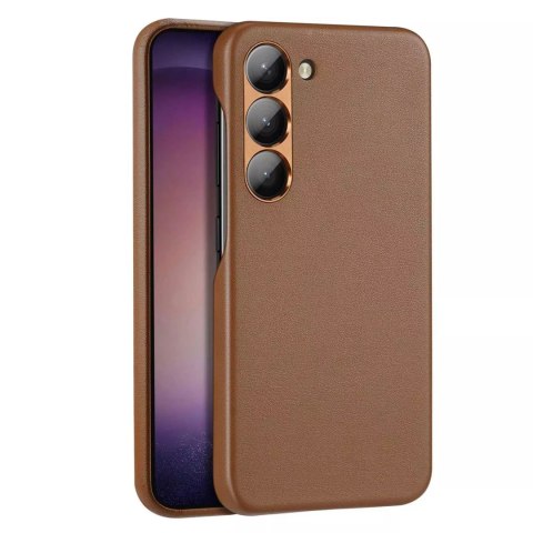 Dux Ducis Dux Ducis Grit etui Samsung Galaxy S23 elegancki pokrowiec ze sztucznej skóry MagSafe brązowe Dux Ducis Dux Ducis Grit etui Samsung Galaxy S23 elegancki pokrowiec ze sztucznej skóry MagSafe brązowe
