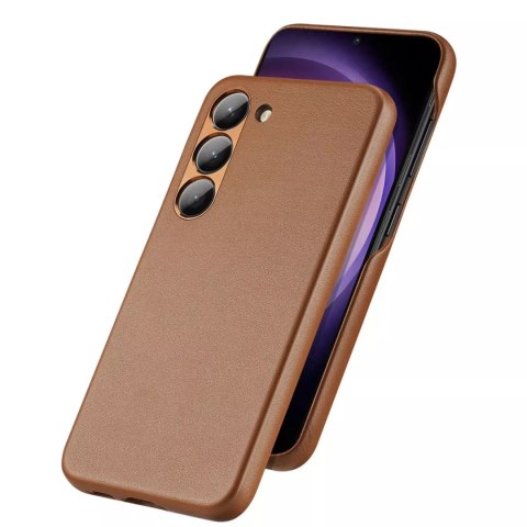 Dux Ducis Dux Ducis Grit etui Samsung Galaxy S23 elegancki pokrowiec ze sztucznej skóry MagSafe brązowe Dux Ducis Dux Ducis Grit etui Samsung Galaxy S23 elegancki pokrowiec ze sztucznej skóry MagSafe brązowe