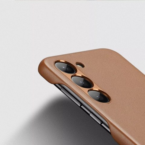 Dux Ducis Dux Ducis Grit etui Samsung Galaxy S23 elegancki pokrowiec ze sztucznej skóry MagSafe brązowe Dux Ducis Dux Ducis Grit etui Samsung Galaxy S23 elegancki pokrowiec ze sztucznej skóry MagSafe brązowe