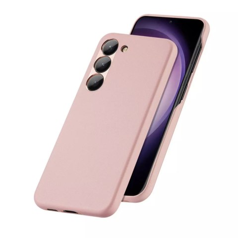 Dux Ducis Dux Ducis Grit etui Samsung Galaxy S23 elegancki pokrowiec ze sztucznej skóry MagSafe różowe Dux Ducis Dux Ducis Grit etui Samsung Galaxy S23 elegancki pokrowiec ze sztucznej skóry MagSafe różowe