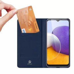 Dux Ducis Dux Ducis Skin Pro kabura etui pokrowiec z klapką Samsung Galaxy A22 4G niebieski