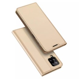 Dux Ducis Dux Ducis Skin Pro kabura etui pokrowiec z klapką Samsung Galaxy A22 4G złoty