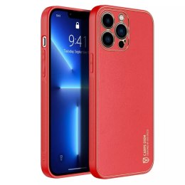 Dux Ducis Dux Ducis Yolo eleganckie etui pokrowiec ze skóry ekologicznej do Apple iPhone 13 Pro czerwony