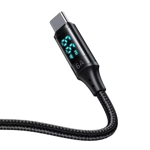 Mcdodo Kabel USB do USB-C Mcdodo CA-1080 z wyświetlaczem, 66W, 6A, 1.2m (czarny) Mcdodo Kabel USB do USB-C Mcdodo CA-1080 z wyświetlaczem, 66W, 6A, 1.2m (czarny)