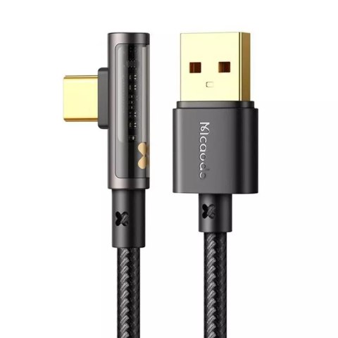 Mcdodo Kabel kątowy Prism USB do USB-C Mcdodo CA-3380, 6A, 1.2m (czarny) Mcdodo Kabel kątowy Prism USB do USB-C Mcdodo CA-3380, 6A, 1.2m (czarny)