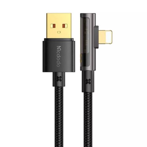 Mcdodo Kabel kątowy Prism USB do lightning Mcdodo CA-3511,1.8m (czarny) Mcdodo Kabel kątowy Prism USB do lightning Mcdodo CA-3511,1.8m (czarny)