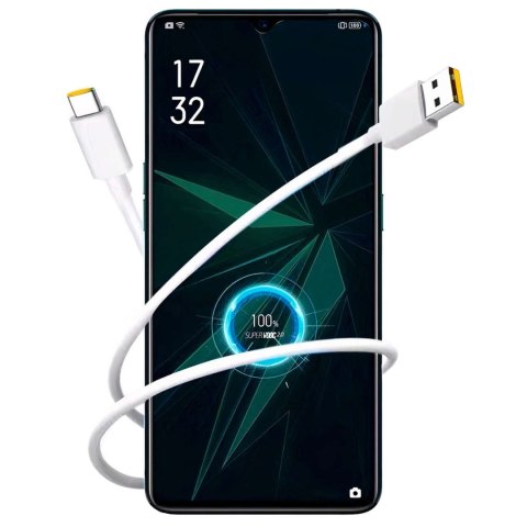 OPPO Kabel Oppo DL136 Supervooc Super Szybki USB do USB-C Type C 65W 1m przewód Biały OPPO Kabel Oppo DL136 Supervooc Super Szybki USB do USB-C Type C 65W 1m przewód Biały