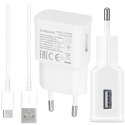 Samsung Oryginalna Ładowarka sieciowa Samsung EP-TA50EWE 7.75W + Kabel USB-C EP-DW700CWE 1.5m biały